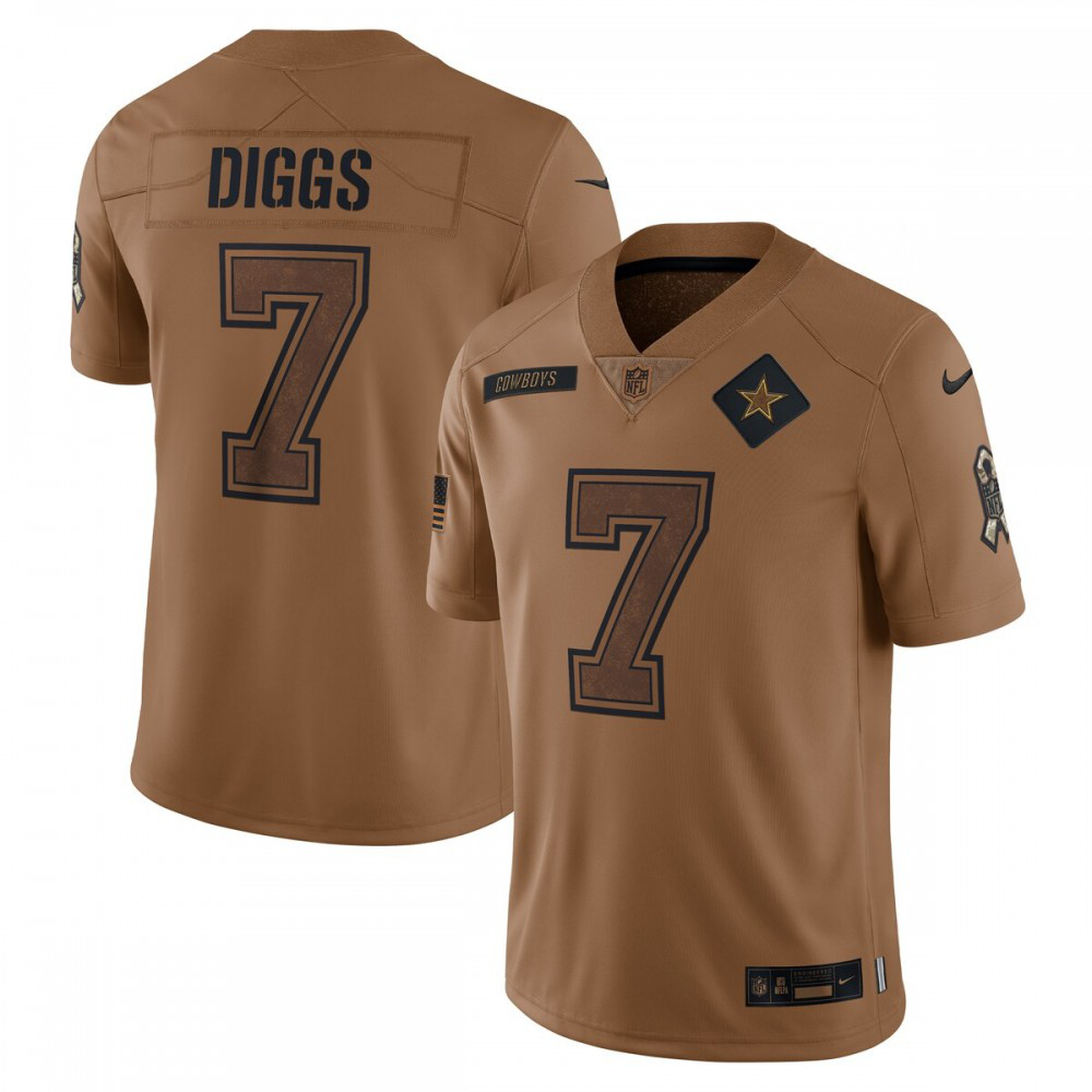 Trevon Diggs Dallas Cowboys Nike 2023 Salute To Service Limited Jersey - Brown-GridironStore